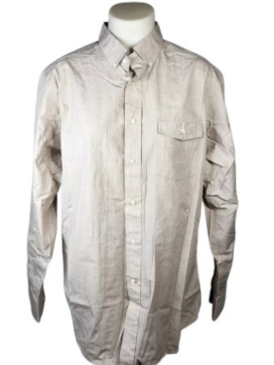 Daniel Cremieux Other - Daniel Cremieux Men's Tan Long Sleeve Button Down Shirt Sz lg